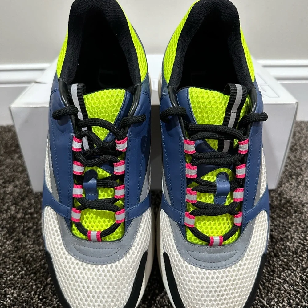 Dior x Kim Jones B22 Blue, Green & White Sneakers - Picture 5 of 10